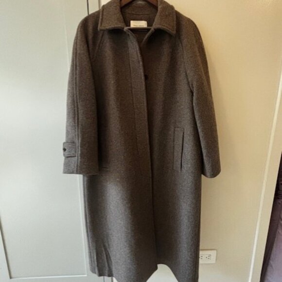 Nothing Written Chocolate Wool Coat - Picture 1 of 8